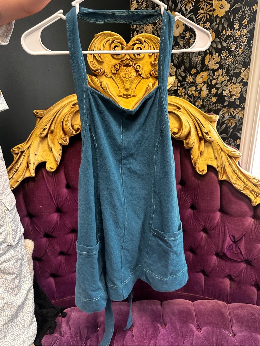 Free People Teal halter tank